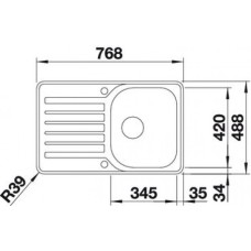 Мойка для кухни Blanco Lantos 45 S-IF Compact  519059