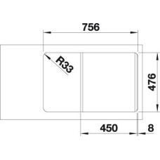 Мойка для кухни Blanco Lantos 45 S-IF Compact  519059