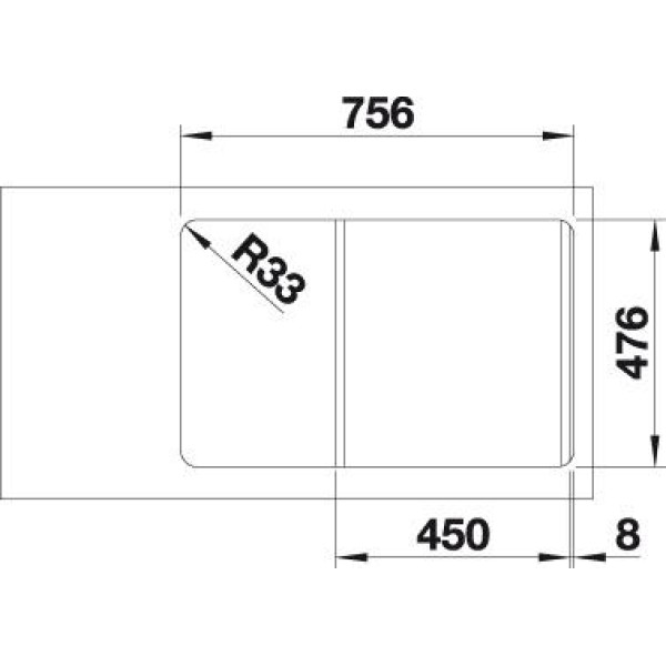 Мойка для кухни Blanco Lantos 45 S-IF Compact  519059