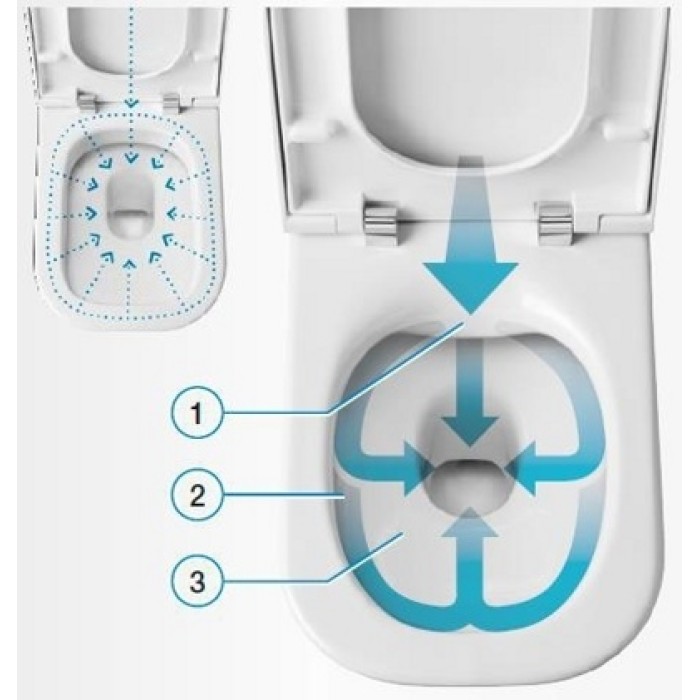 Унитаз подвесной Roca Debba Rimless (A34699L000) с сиденьем slow-closing