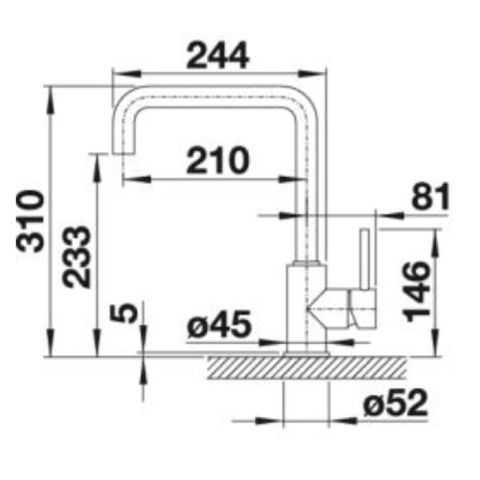 Смеситель кухонный Blanco MILI SILGRANIT серый беж 523110 Смеситель кухонный Blanco MILI SILGRANIT серый беж 523110