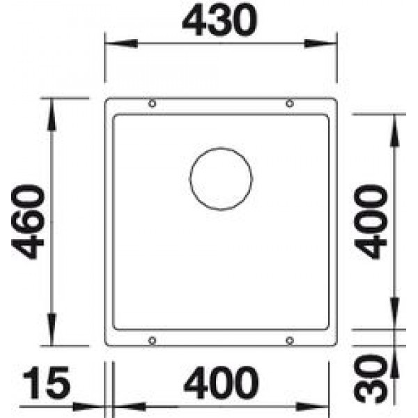 Мойка для кухни Blanco Subline 400-U антрацит  523422