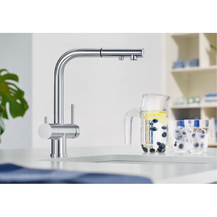 Смеситель кухонный Blanco FONTAS-S II UltraResist нержавеющая сталь 525199