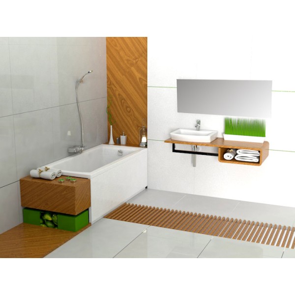 Ванна акриловая 160*70см ROCA LINEA A24T018000 с ножками