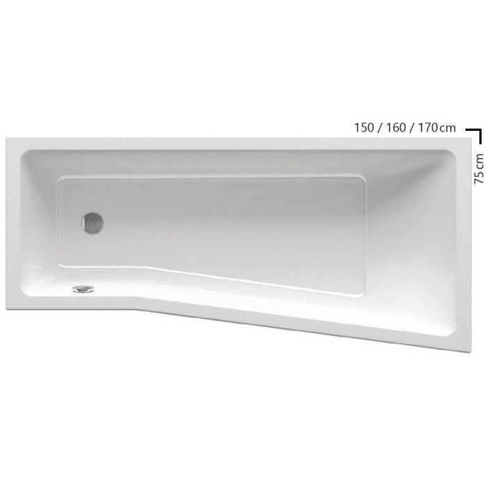 Ванна Ravak BE HAPPY II 160x75 L C961000000