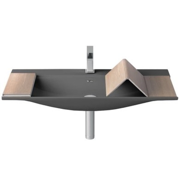 Керамическая раковина 90 см Artceram The One, grey olive (THL002 15;00)