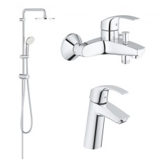 Grohe Eurosmart набор смесителей для ванной комнаты (123389M)