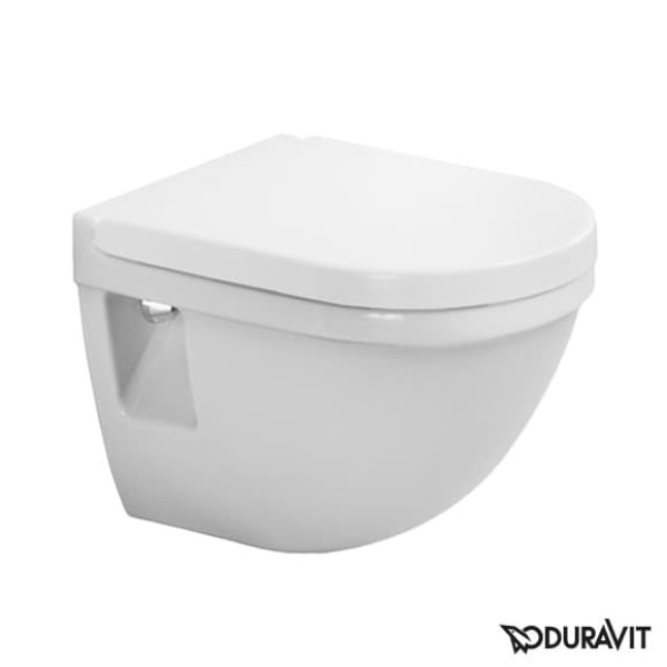 Плитка керамогранит Подвесной унитаз укороченный Duravit Starck 3 2202090000 для пола