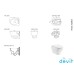Подвесной унитаз DEVIT Fresh 3120121 безободковый + крышка тонкая soft-close, quickfix
