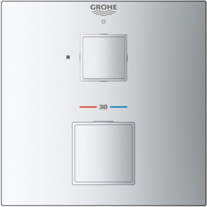 Grohe Grohtherm Cube Термостат для душа с переключателем на 1 положение (24153000) Grohe Grohtherm Cube Термостат для душа с переключателем на 1 положение (24153000)