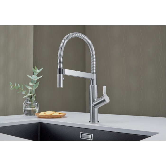 Смеситель кухонный Blanco SOLENTA-S Senso управления слева хром 523126