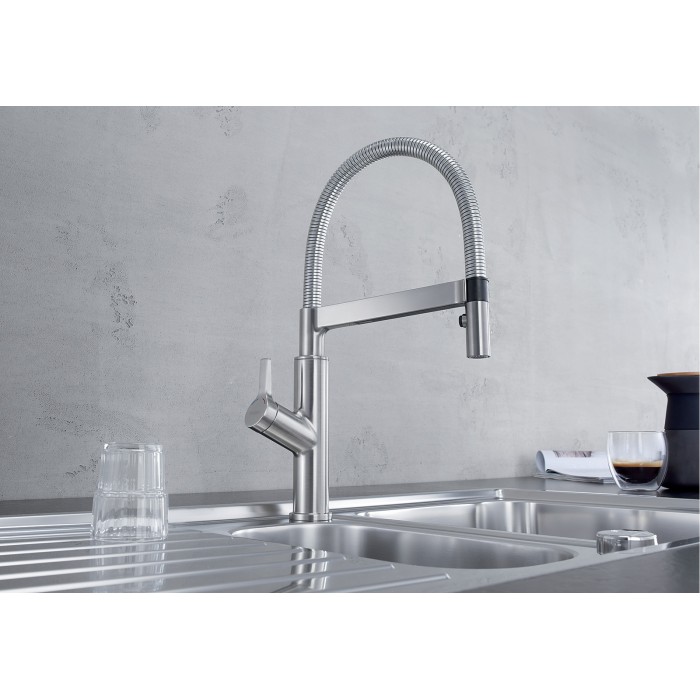 Смеситель кухонный Blanco SOLENTA-S Senso управления слева хром 523126