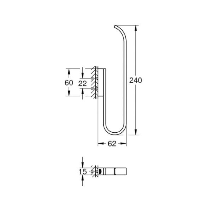 Grohe Selection Держатель запасного рулона бумаги (41067000)