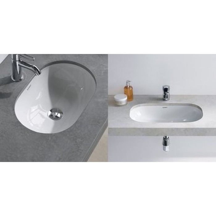 Плитка керамогранит Керамическая раковина 49,5 см Duravit D-Code 0338490000 для пола