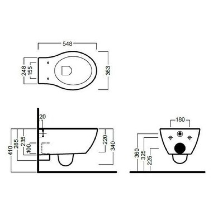 Подвесной унитаз Hatria Nido (YxMD01) Подвесной унитаз Hatria Nido (YxMD01)