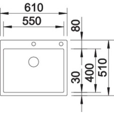 Мойка для кухни Blanco Claron 550-IF/A  521639
