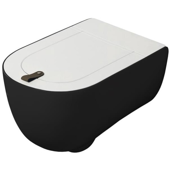 Подвесной унитаз безободковый Artceram The One (THV001 03;00) black glossy