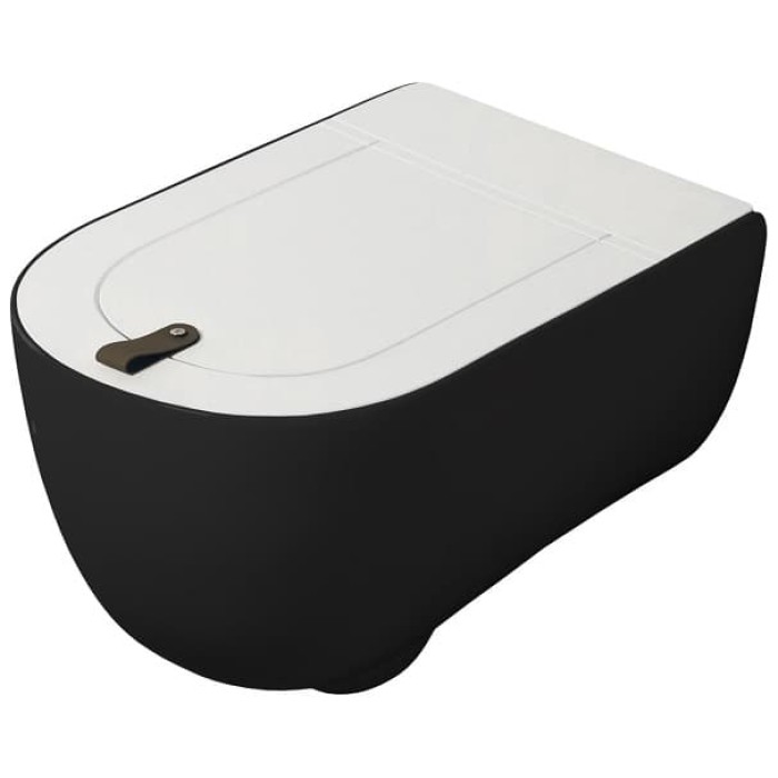 Подвесной унитаз безободковый Artceram The One (THV001 03;00) black glossy