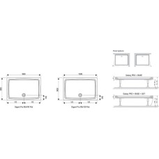 Душевой поддон Ravak GIGANT PRO 120x90 Flat Белый