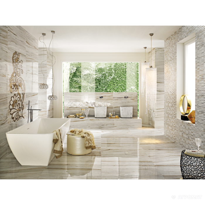 Керамогранит Impronta Marmi Imperiali MM0249L ZEBRINO GOLD RETT.LAP 10×900×450 под мрамор