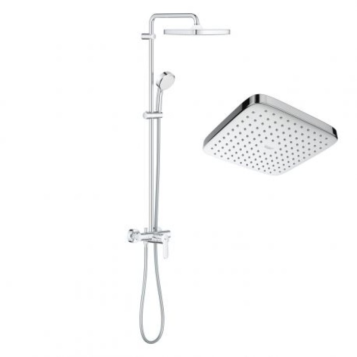 Плитка керамогранит Grohe Tempesta Cosmopolitan System 250 Cube Душевая система 26692000 для пола