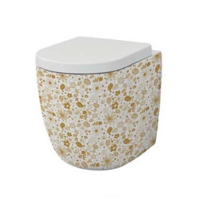 Напольный унитаз безободковый Artceram File 2.0 (FLV005 01;87) white glossy/lol - tone on tone