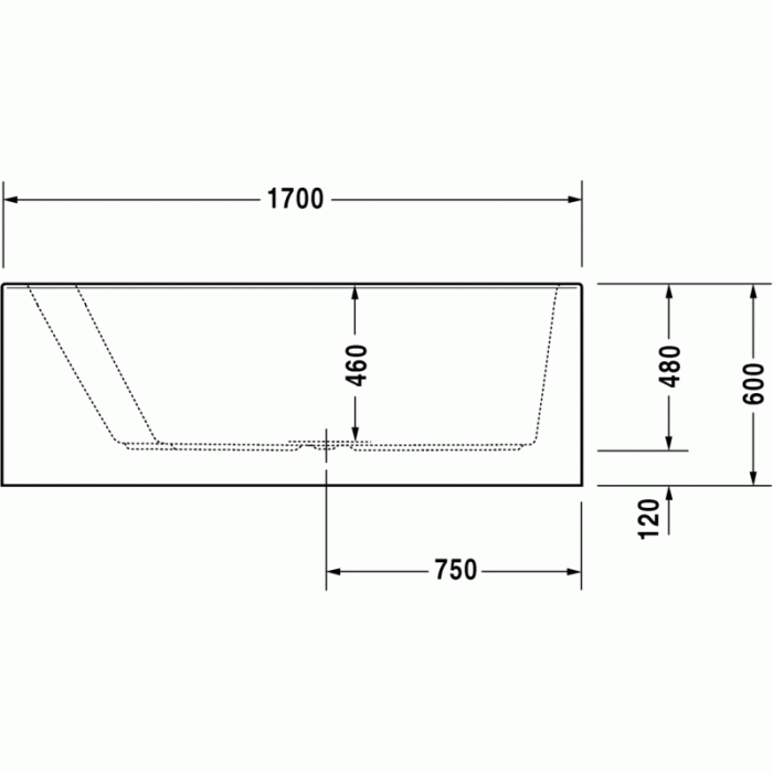 Paiova ванна асимметричная 170 см, левосторонняя 700264000000000 в интернет-магазине «Estet Room» Paiova ванна асимметричная 170 см, левосторонняя 700264000000000 в интернет-магазине «Estet Room»
