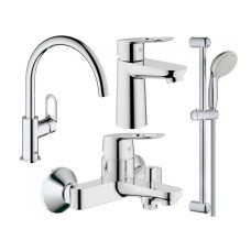 Набор смесителей для ванны и кухни Grohe BauLoop 123225K 4 в 1