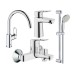 Набор смесителей для ванны и кухни Grohe BauLoop 123225K 4 в 1