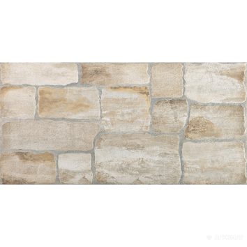 Керамогранит Zeus Ceramica Cottage ZNxCT1 WHITE 9×600×300 под камень