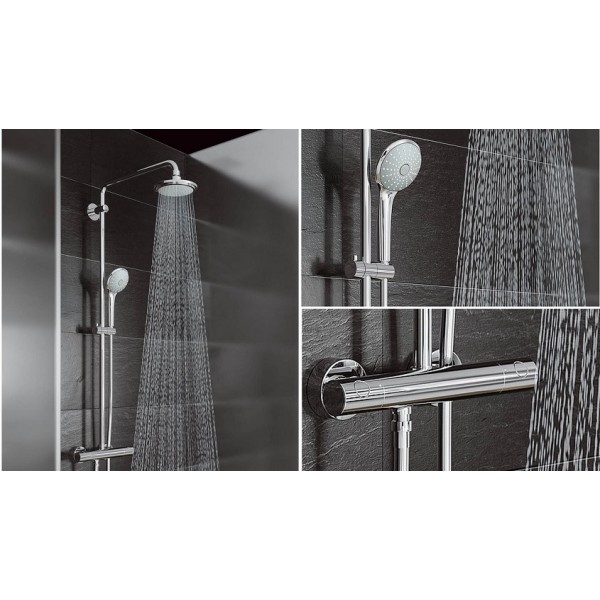 Плитка керамогранит Душевая система Grohe Euphoria 180 (27420001) для пола