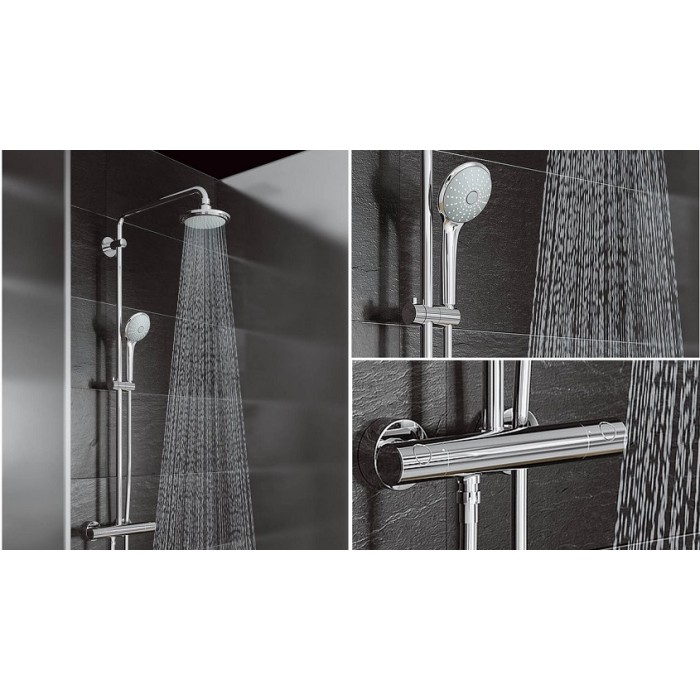 Плитка керамогранит Душевая система Grohe Euphoria 180 (27420001) для пола