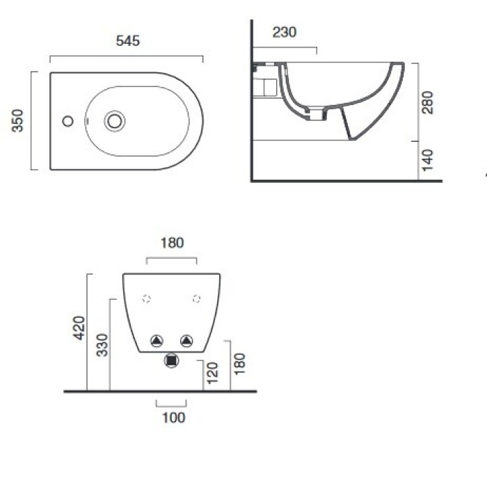 Биде Catalano Sfera Биде Catalano Sfera