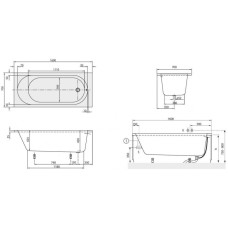 Ванна акриловая Villeroy&Boch O.NOVO UBA160CAS2V-01