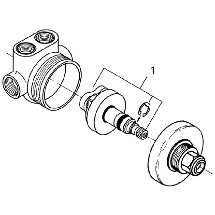 Grohe Встраиваемая часть переключателя на 3 положения (29708000)