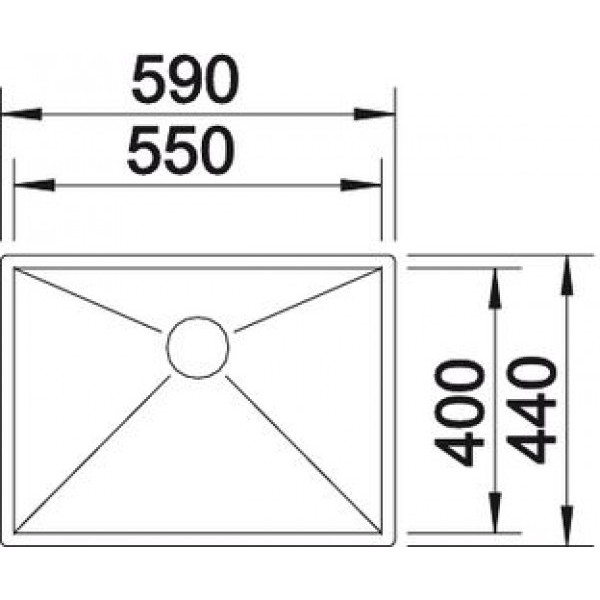 Мойка для кухни Blanco Zerox 550-IF  521590