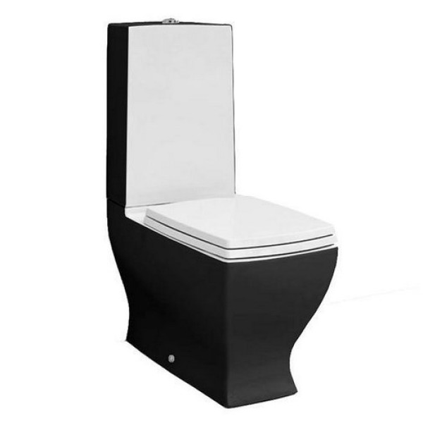 Унитаз-компакт Artceram Jazz (JZV003 01;50) white glossy/black bicolor