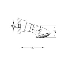 Верхний душ Grohe Relexa 100 Trio 27065000