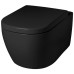 Подвесной унитаз безободковый Artceram Faster (FSV003 03;00) black glossy