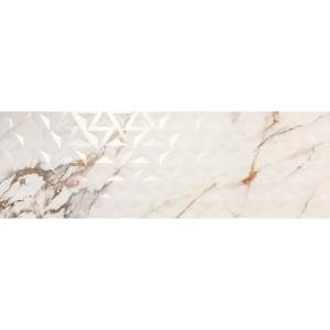 Плитка Porcelanite Dos Firenze 1219 Calacatta Gold Relieve Geo 40x120 см