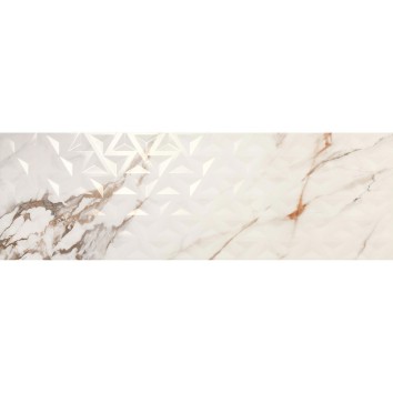 Плитка Porcelanite Dos Firenze 1219 Calacatta Gold Relieve Geo 40x120 см