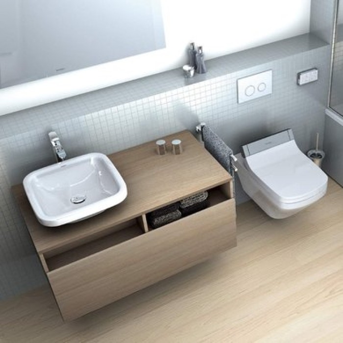 Плитка керамогранит Керамическая раковина 43 см Duravit DuraStyle 0349430000 для пола
