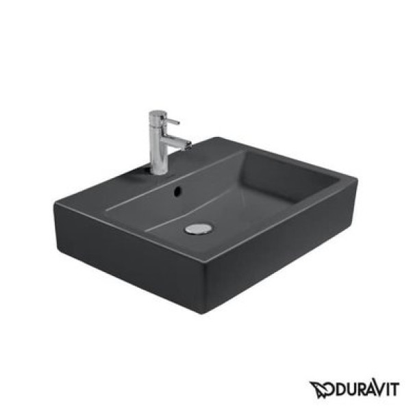 Плитка керамогранит Керамическая раковина 50 см Duravit Vero, черная 0454500827 для пола