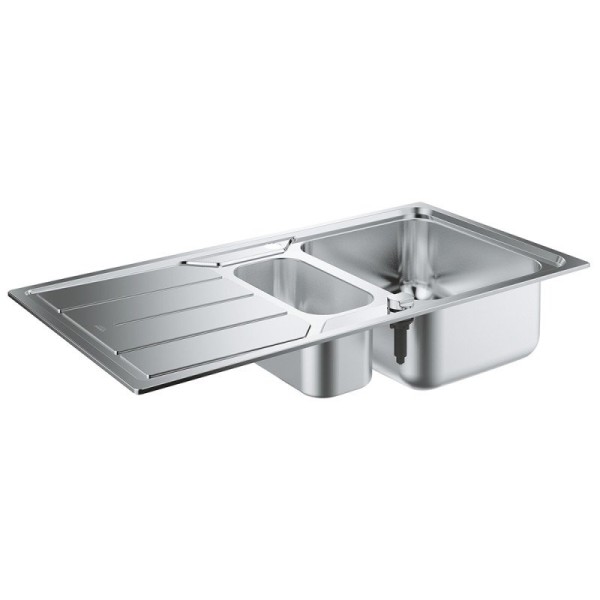 Мойдка для кухни Grohe 970x500 мм с эксцентриком, 2 чаши, матовая (31572SD0)