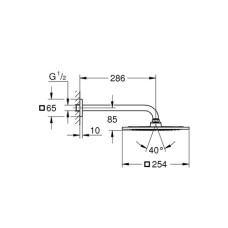 Верхний душ Grohe Rainshower F-Series 26060000