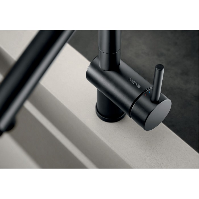 Смеситель кухонный Blanco LINUS черный матовый 525806 Смеситель кухонный Blanco LINUS черный матовый 525806
