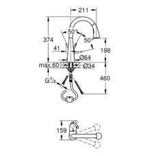 Смеситель для кухни Grohe Zedra 32294001