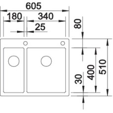 Мойка для кухни Blanco Claron 340/180-IF/A  521647