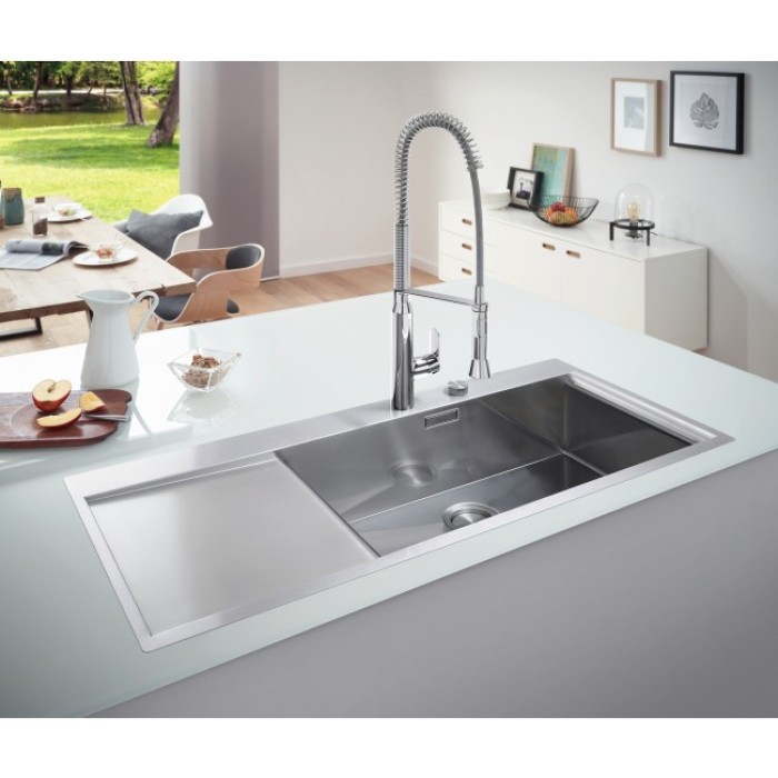 Мойдка для кухни Grohe 1160x520 мм, 1 чаша, матовая, в уровень со столешницей (31582SD0)