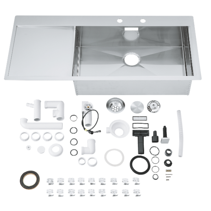 Мойдка для кухни Grohe 1160x520 мм, 1 чаша, матовая, в уровень со столешницей (31582SD0)